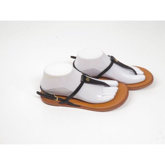 Cole Haan Flora Black Leather Adjustable Toe Sandals Slingback Women 7 - Picture 4 of 9